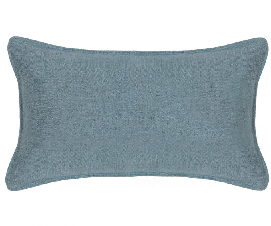 Lumbar Denim Blue Linen Cushion