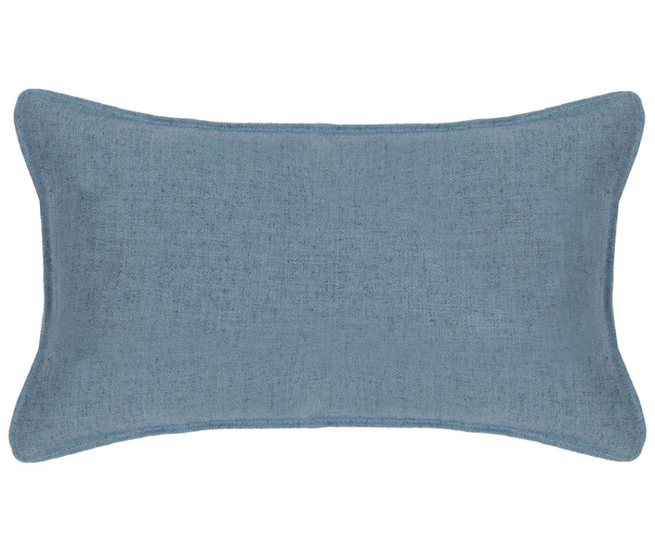 Lumbar Denim Blue Linen Cushion