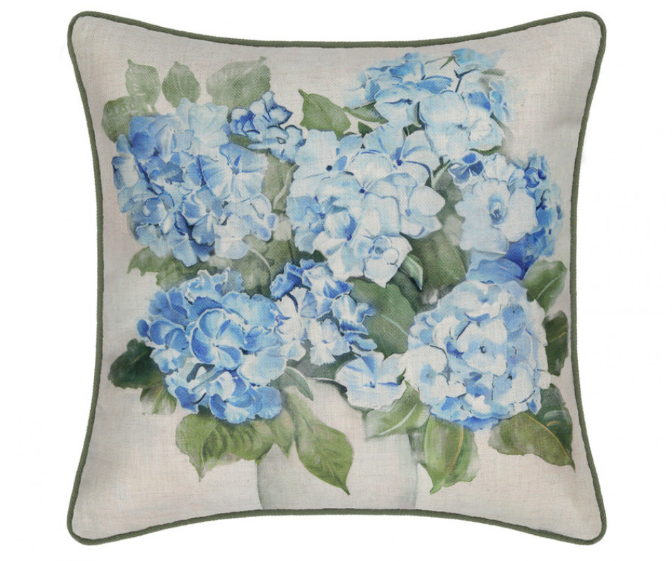 Audrey Blue Hydrangeas Cushion