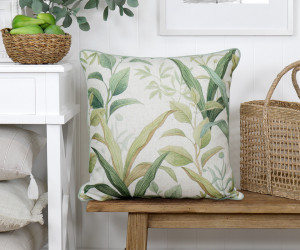 Crawford Green Leaf Cushion