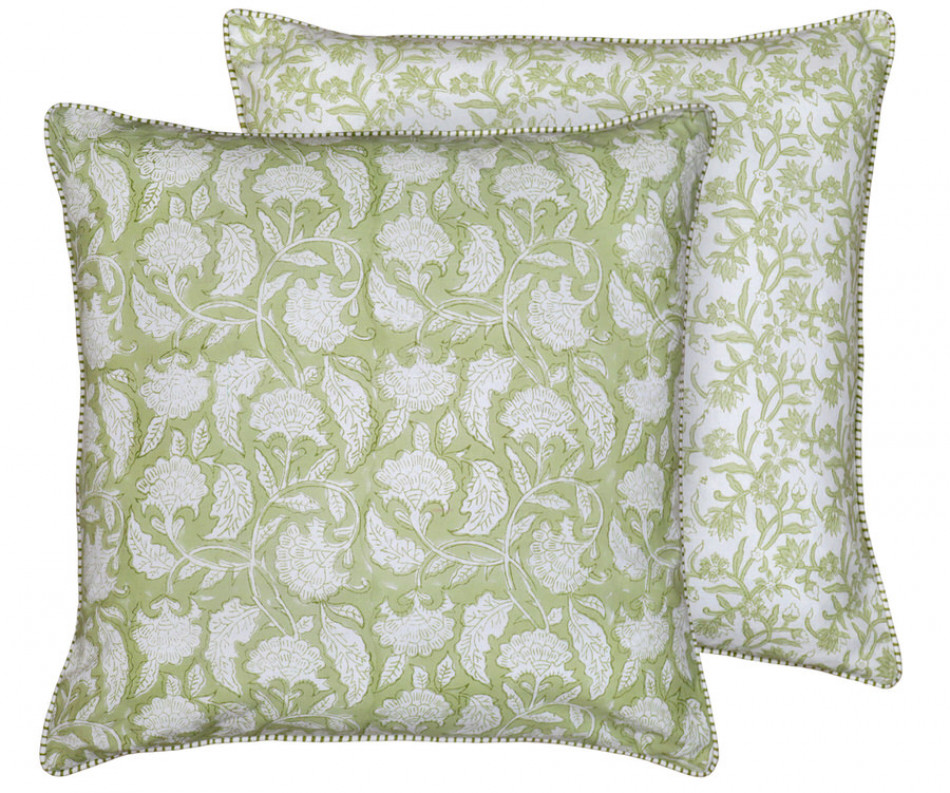 Sylvie Apple Green Reversible Cushion