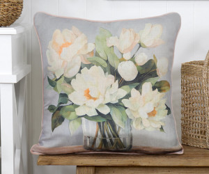 Annamaria Peach Magnolia Cushion