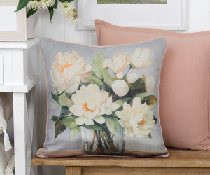 Annamaria Peach Magnolia Cushion