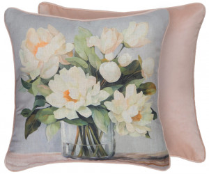 Annamaria Peach Magnolia Cushion