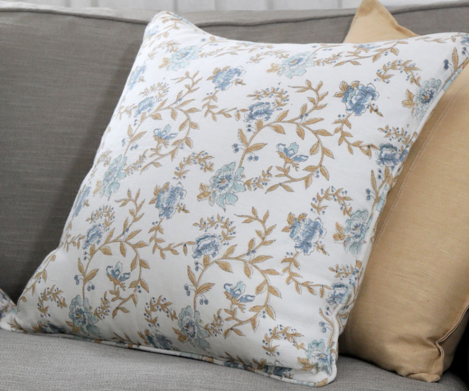 Tahlia Meadow Flower Linen Cushion