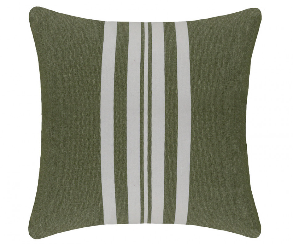 50cm Derby Olive Stripe Outdoor Cushion