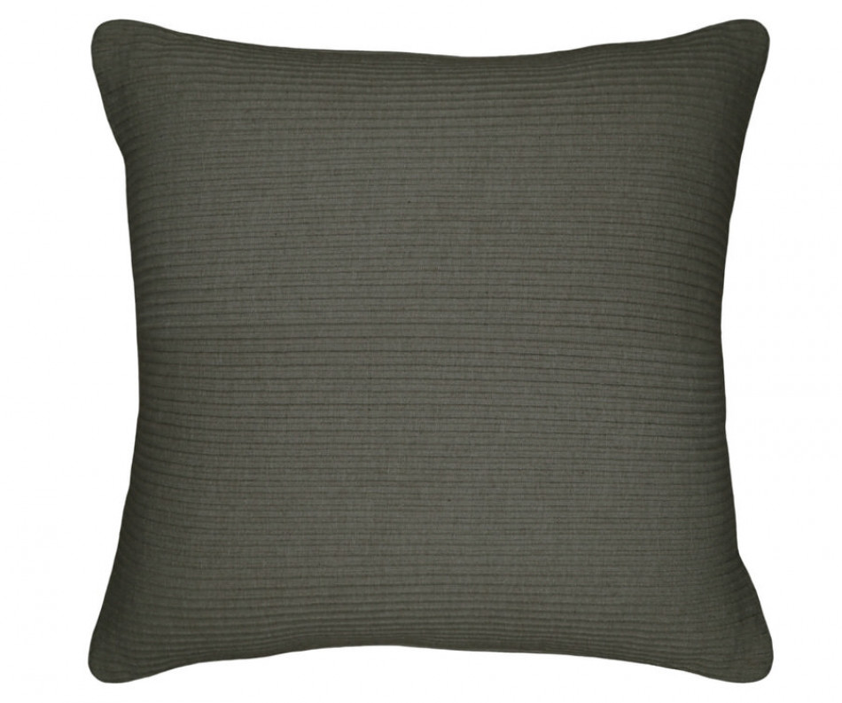 Olive Green Linden Ribbed Cushion 50cm