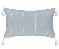 Brighton Blue Chambray Cushion - Lumbar