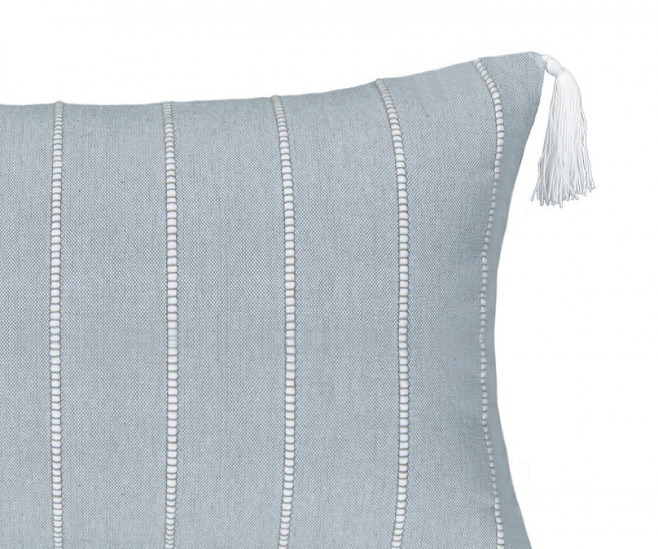 Brighton Blue Chambray Cushion - Lumbar