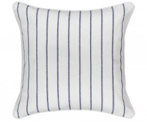 St Malo White Pinstripe Cushion 50cm