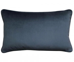 Petrol Blue Velvet Cushion - Lumbar