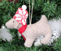 Buddy the Dog Christmas Tree Decoration