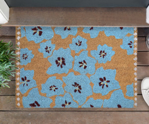 Blue Pansy Regular Doormat