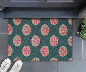 Leagrove Pink & Green Doormat