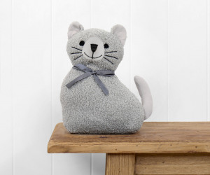 Gracie the Grey Cat Doorstop