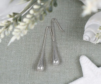 Affinity Silver Droplet Earrings