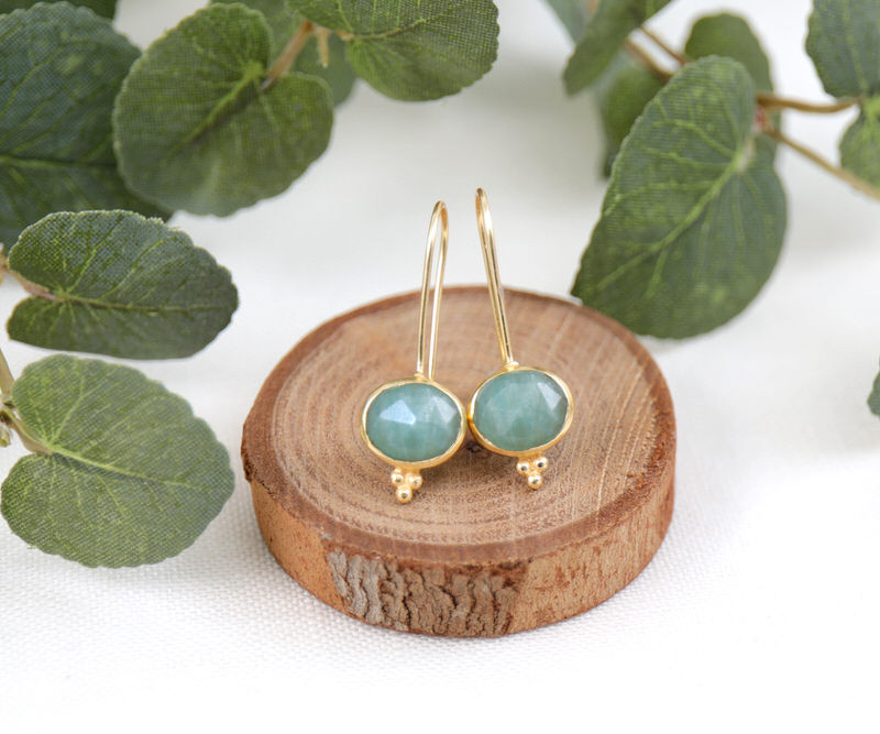 Amazonite deals drop earrings