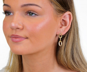 Verona Gold Link Earrings