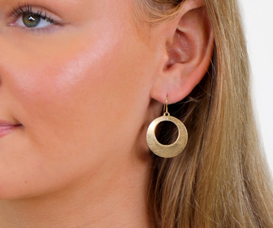 Luna Gold Hoop Earrings