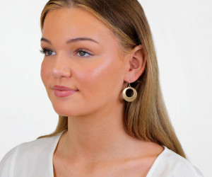 Luna Gold Hoop Earrings