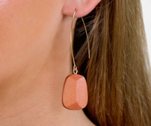 Carlita Terracotta Bead Drop Earrings