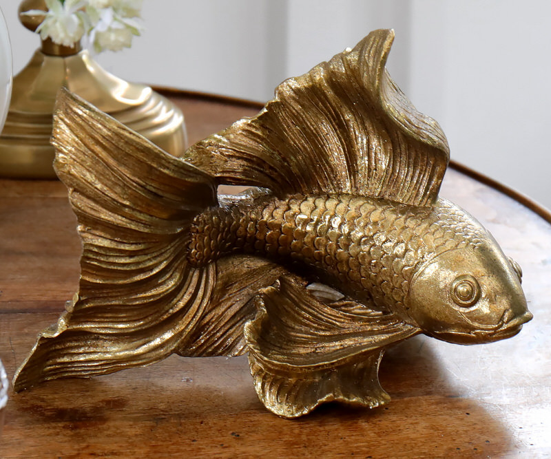 Claudette Golden Fish Decor