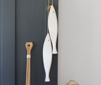 Set 2 Tiwi White Hanging Fish