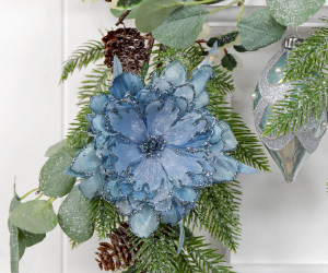 Millie Blue Peony Flower Decoration