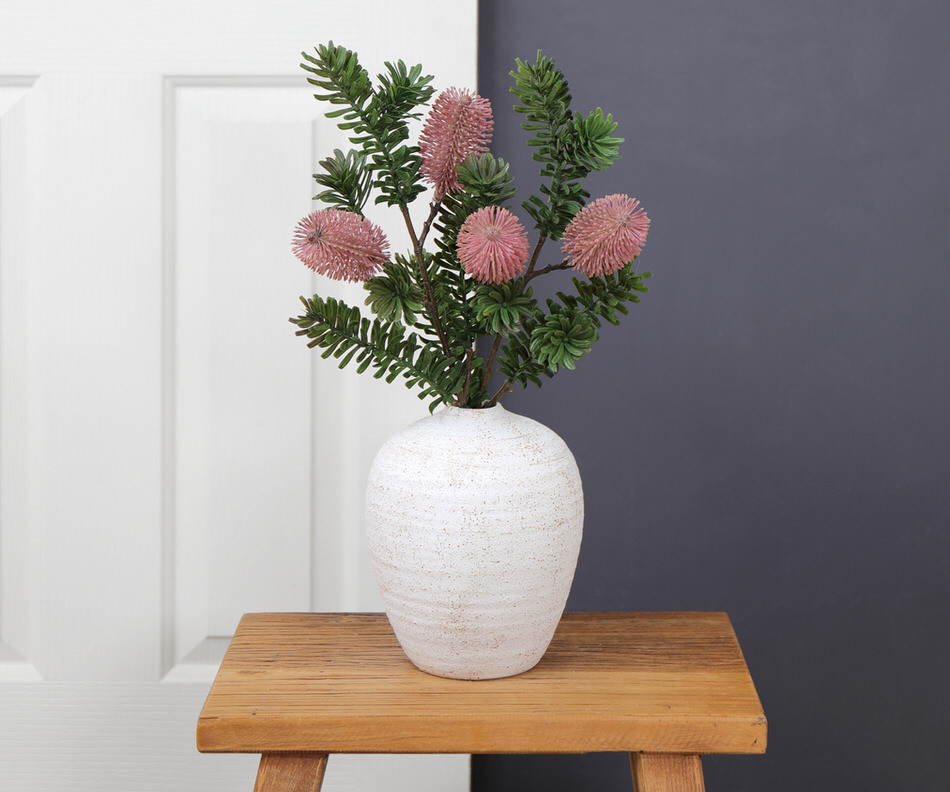 Set 2 Bancroft Pink Banksia Flower Stems