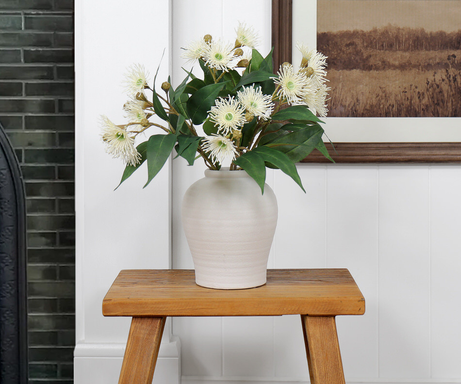 Set 3 Bowral Cream Eucalyptus Flower Stems