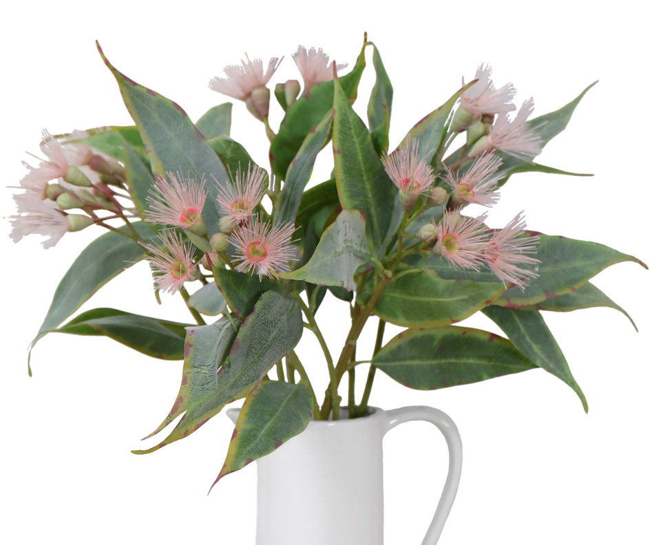 Set 3 Braemar Pink Eucalyptus Flower Stems