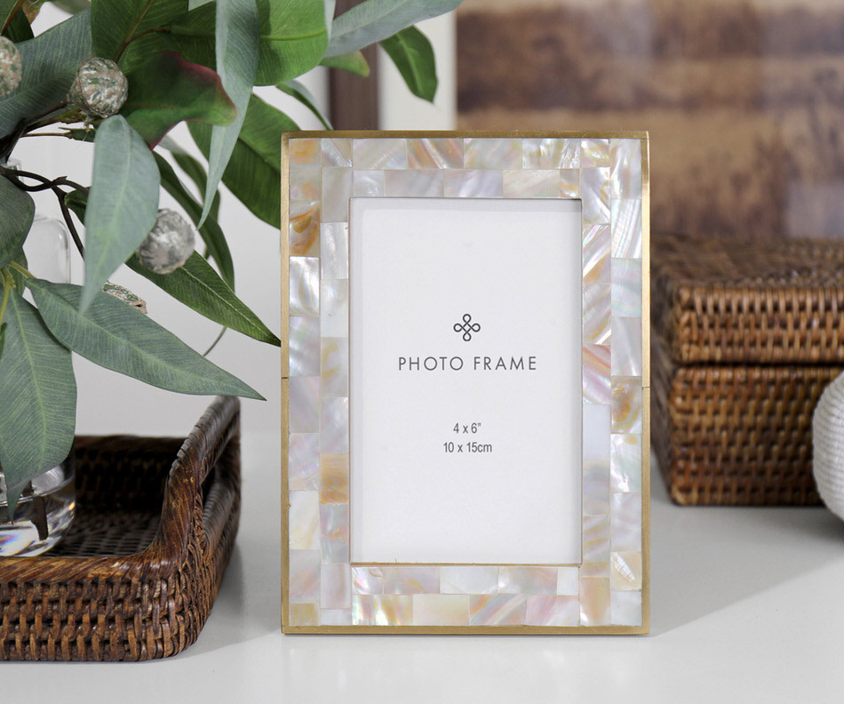 Montreal Mother of Pearl Photo Frame 4x6