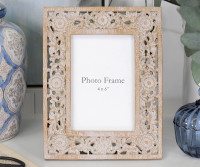 Orlando Carved Floral Photo Frame 4x6