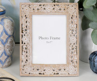 Orlando Carved Floral Photo Frame 5x7