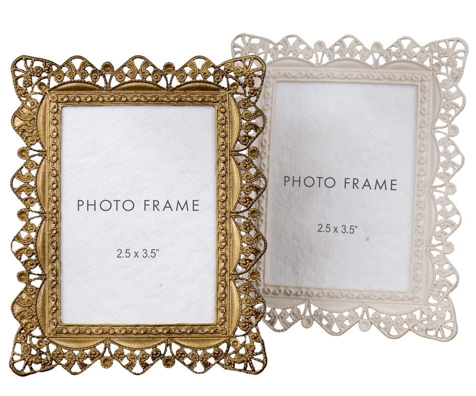 Lily Gold Filigree Photo Frame 2.5x3.5