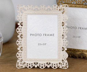 Lily Ivory Filigree Photo Frame 2.5x3.5