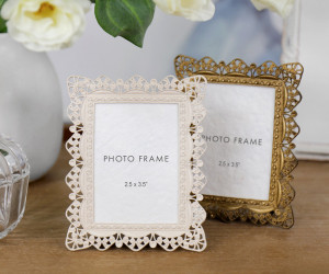 Lily Ivory Filigree Photo Frame 2.5x3.5