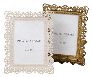 Lily Ivory Filigree Photo Frame 2.5x3.5