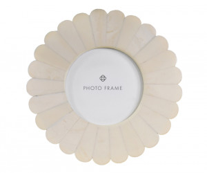 Gabriel Round Flower Photo Frame 4x4