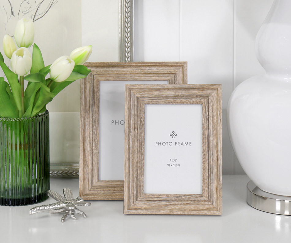 Sandhurst Natural Wood Photo Frame 4x6