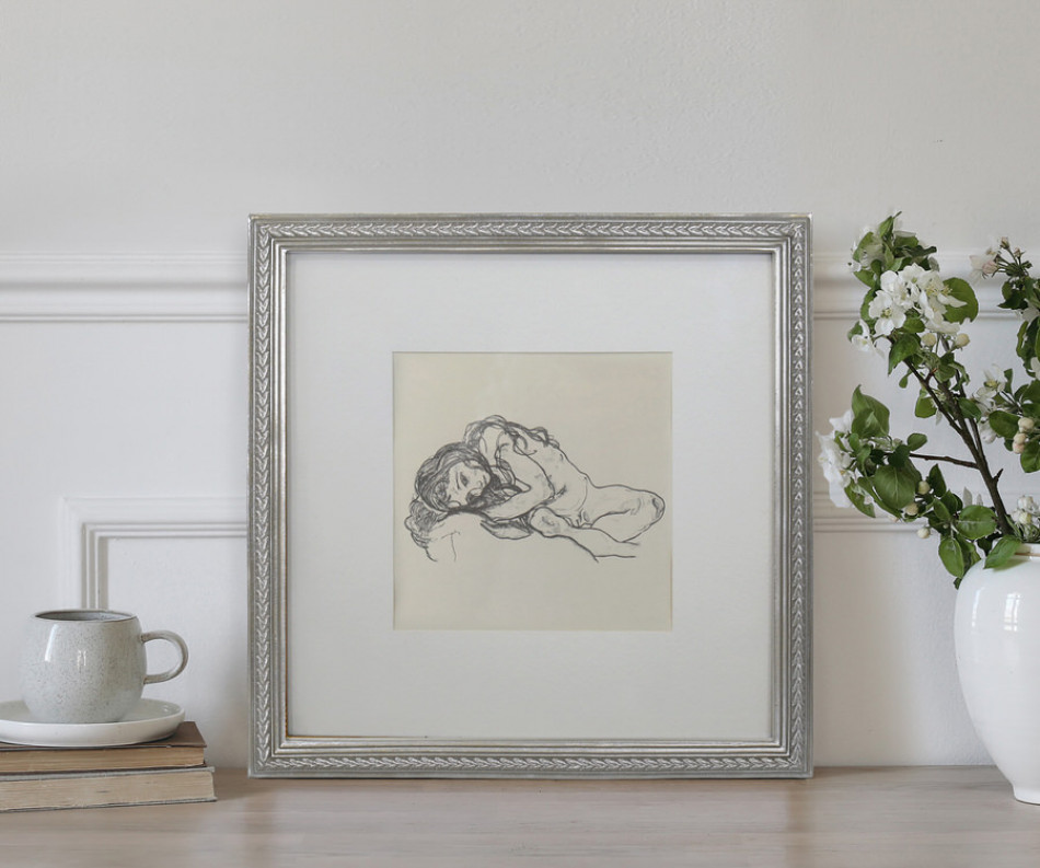 Kesby Silver Braid Gallery Picture Frame - 8x8