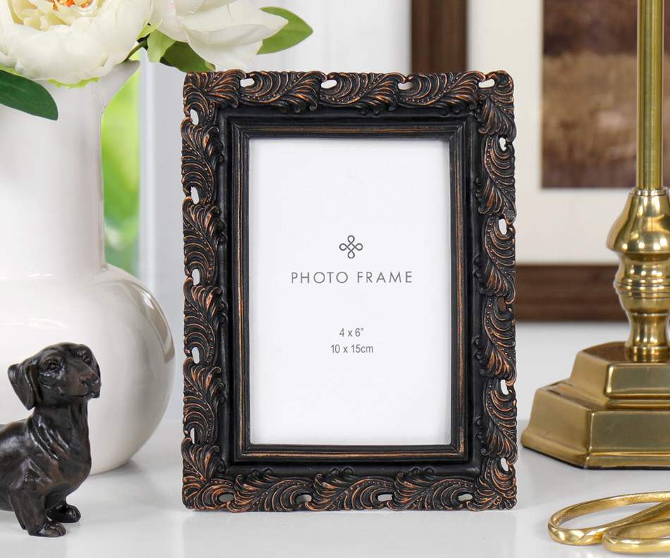 Virginia Antique Bronze Photo Frame 4x6"