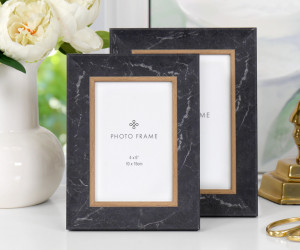 Marquina Black Marble Frame 4x6