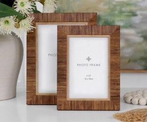 Ralston Brown Rattan Photo Frame 5x7