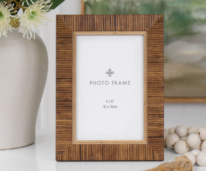 Ralston Brown Rattan Photo Frame 4x6