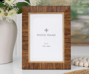 Ralston Brown Rattan Photo Frame 5x7