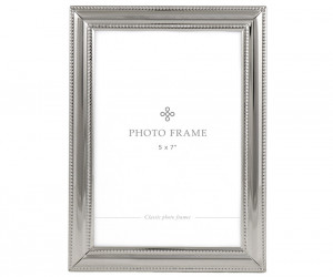 Somersby Ribbed Silver Photo Frame 5x7