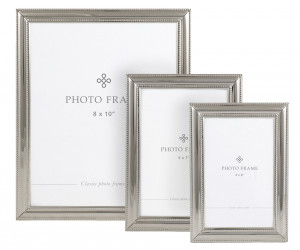 Somersby Ribbed Silver Photo Frame 4x6