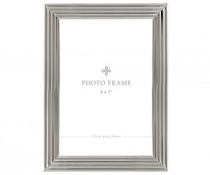 Chadstone Ribbed Silver Photo Frame 5x7