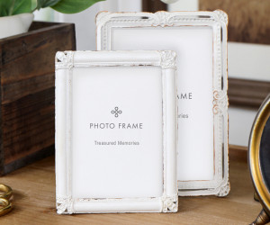 Cappella Vintage White Photo Frame 3.5x5